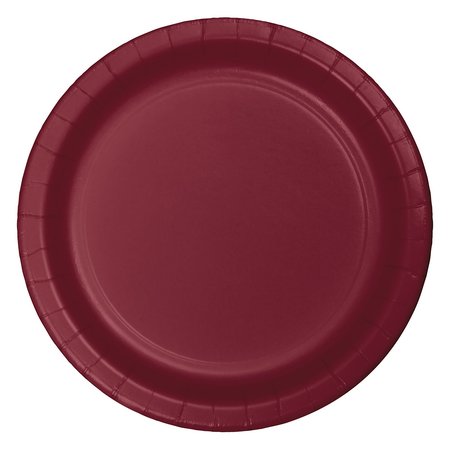 TOUCH OF COLOR 9" Burgundy Red Paper Plates 240 PK 473122B